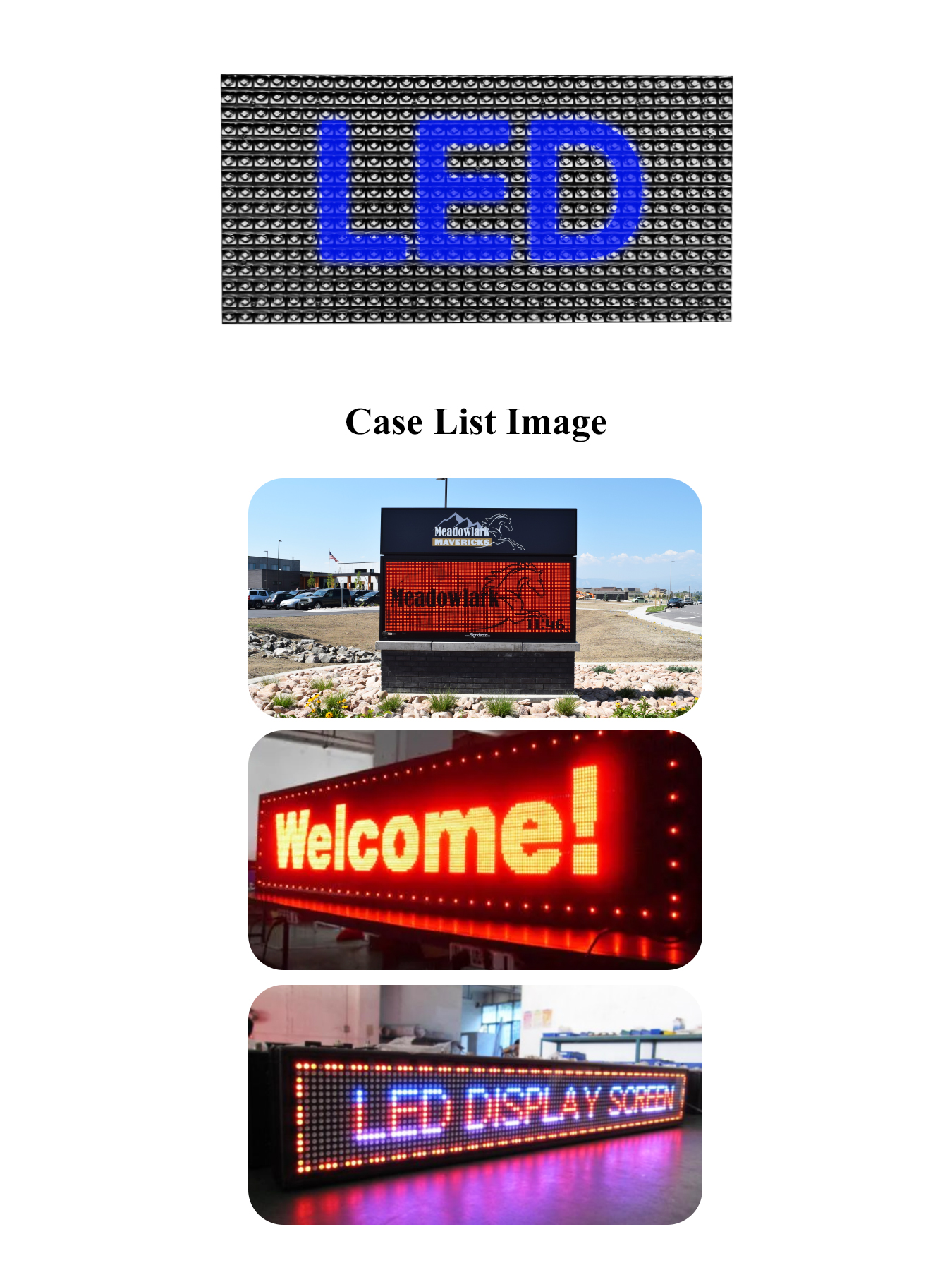 شاشة LED ملونة خارجية لتحديد الطريق 488*244 مللي متر